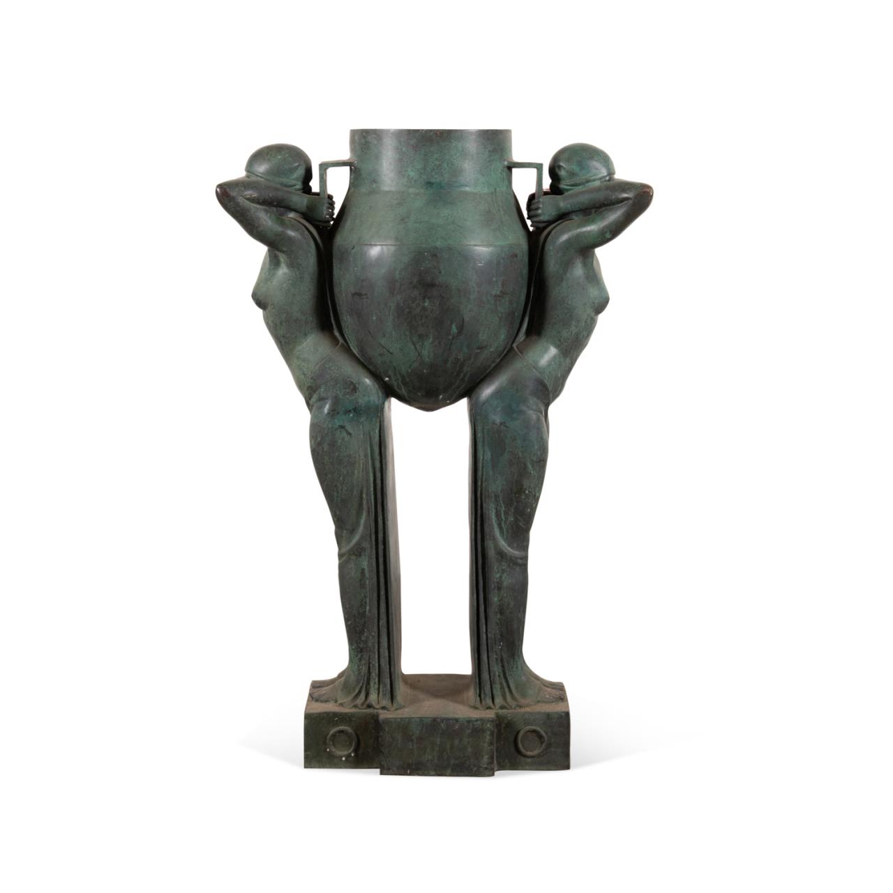 MONUMENTAL ART DECO STYLE BRONZE 2f9945