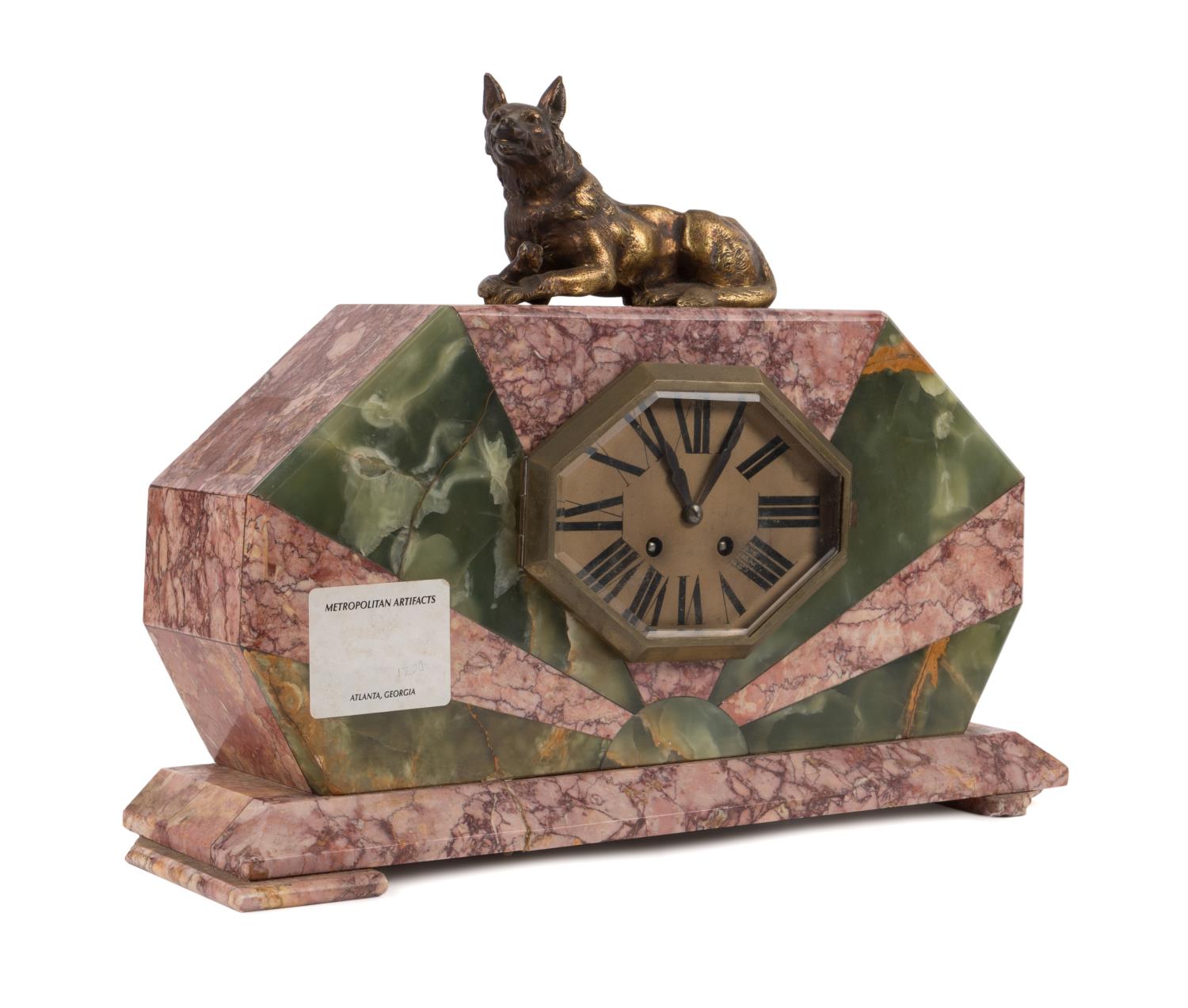 ART DECO GERMAN SHEPHERD MARBLE 2f9947