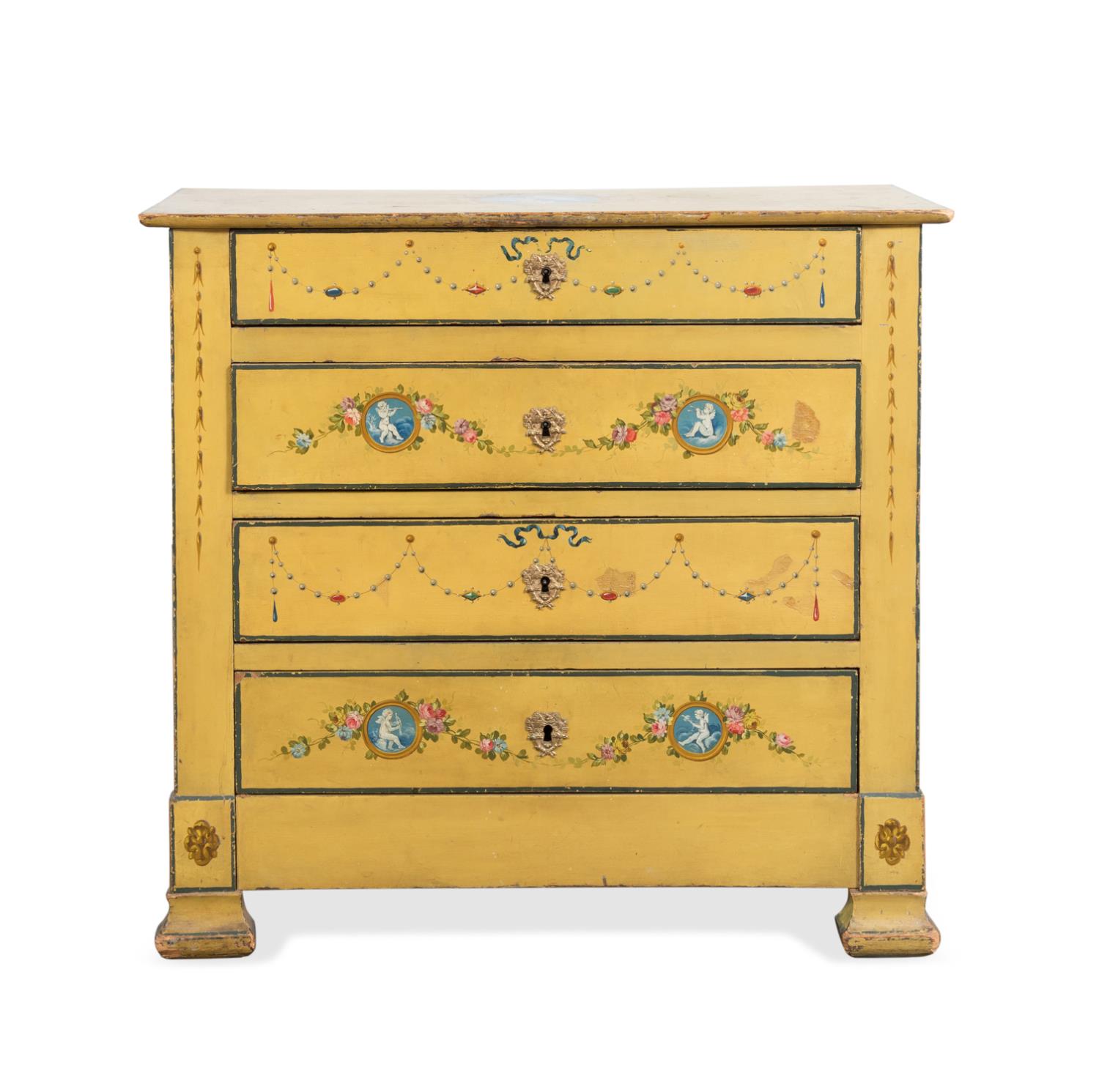 NEOCLASSICAL STYLE YELLOW PAINTED 2f9974