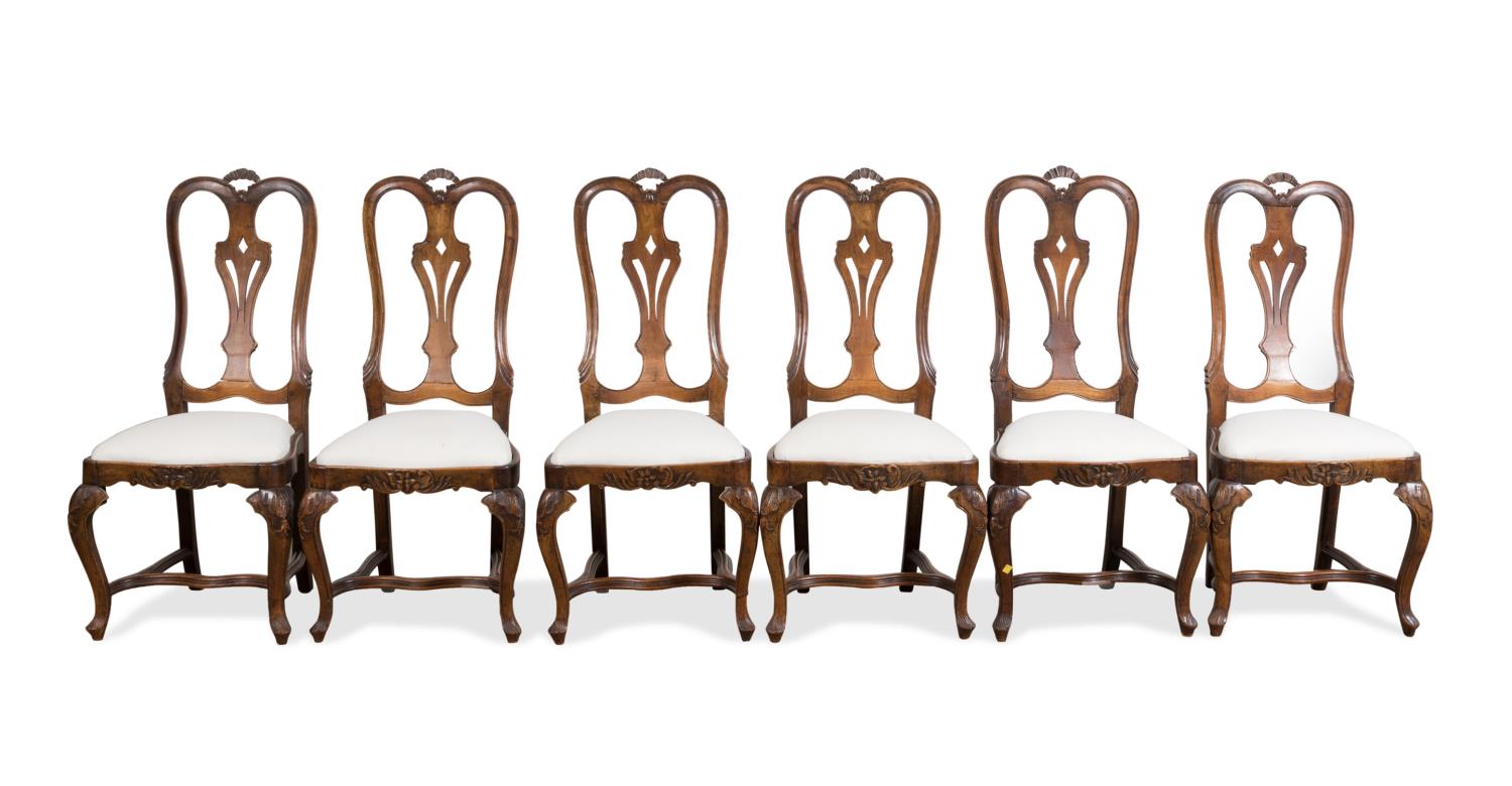 SIX ROCOCO STYLE DINING CHAIRS  2f997e