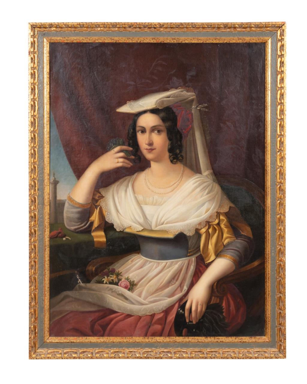 19TH C PORTRAIT OF A WOMAN FROM 2f9985