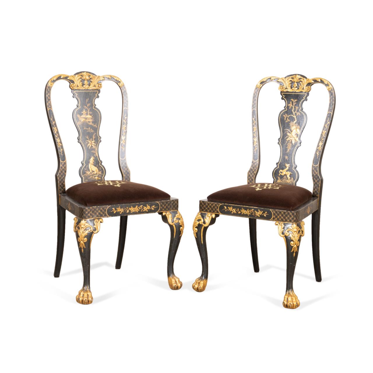 PAIR GEORGE II STYLE GILT CHINOISERIE 2f99e2