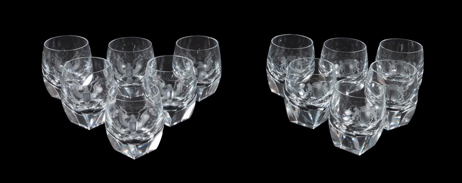 12 PC MOSER ARMORIAL CRYSTAL DOUBLE 2f9a07