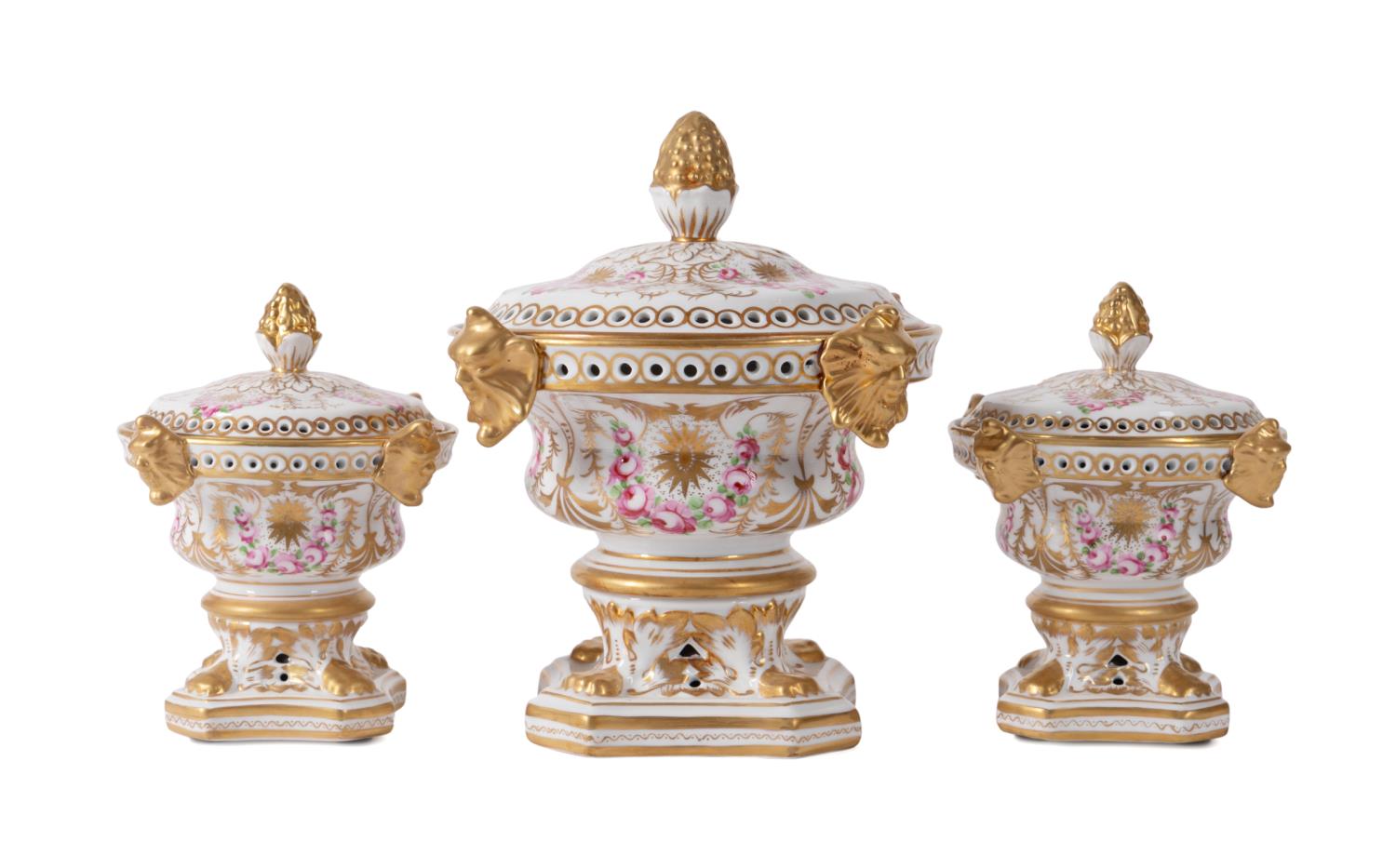 3PC CHELSEA HOUSE PORCELAIN POTPOURRI 2f9a84