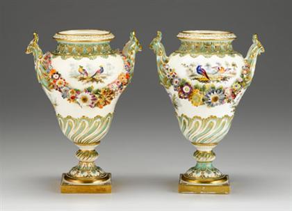 Pair of English porcelain floral 4c2b5