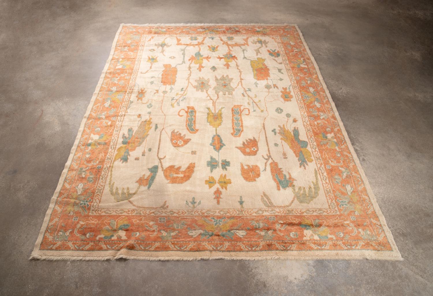 HAND KNOTTED WOOL TURKISH OUSHAK 2f9b12