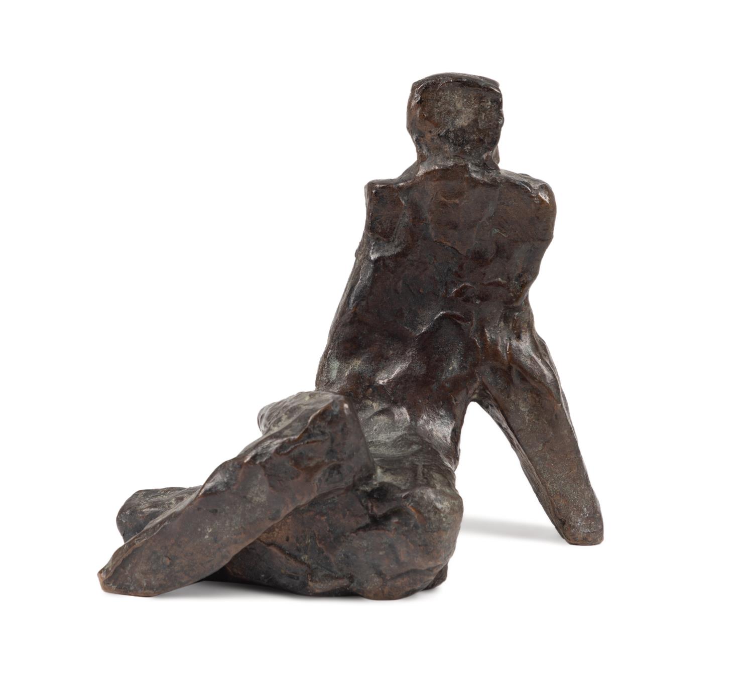 RICHARD WAKE SEATED FIGURE BRONZE  2f9b2d