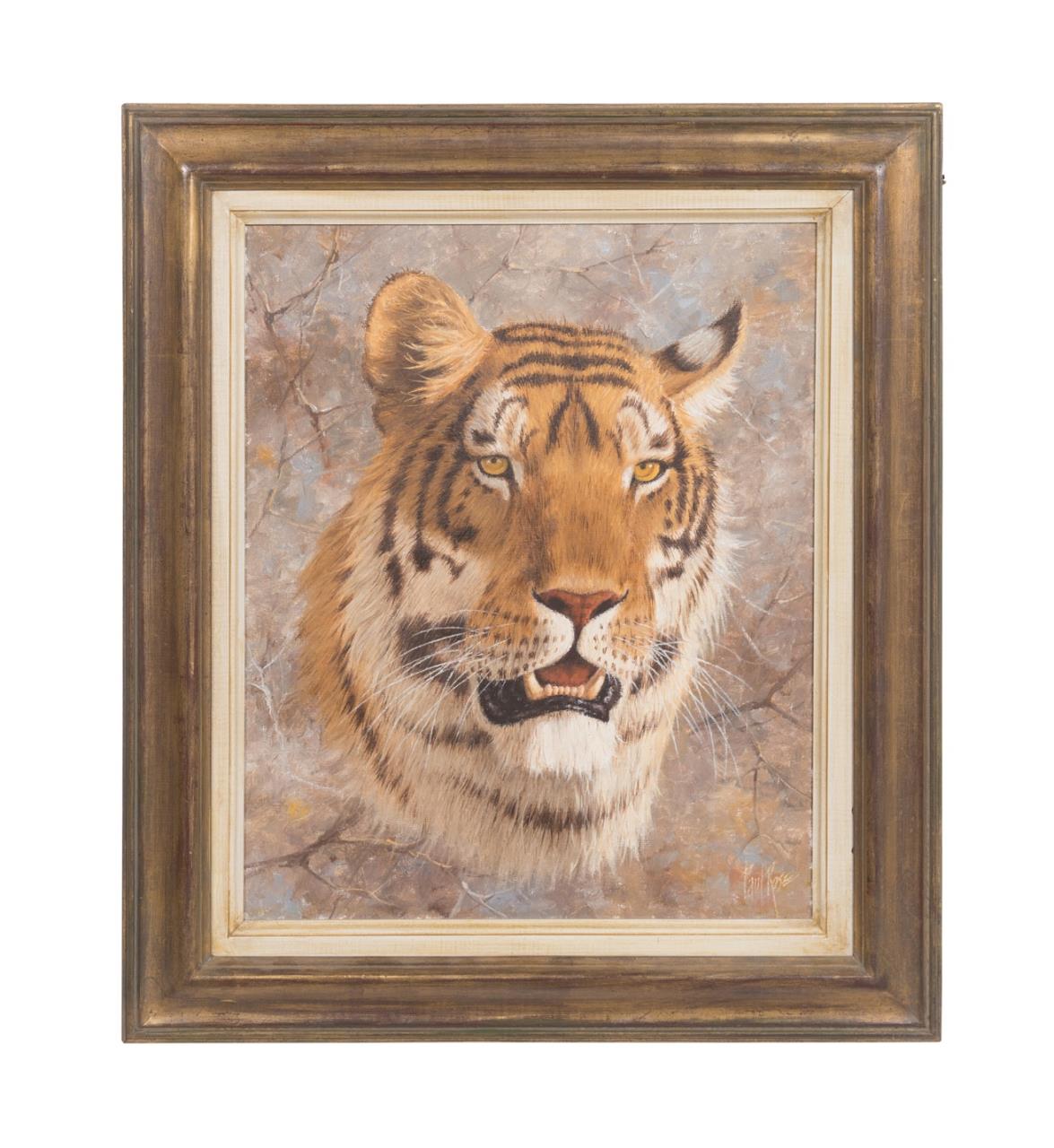 PAUL ROSE, "TIGER" OIL ON CANVAS