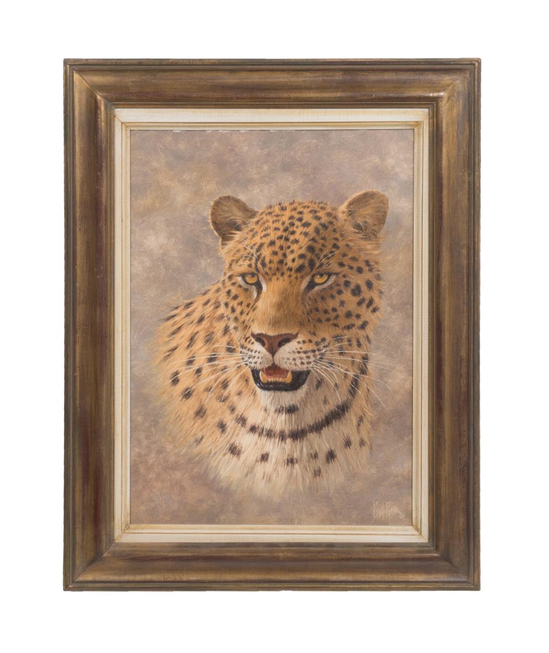 PAUL ROSE LEOPARD OIL ON CANVAS 2f9b32