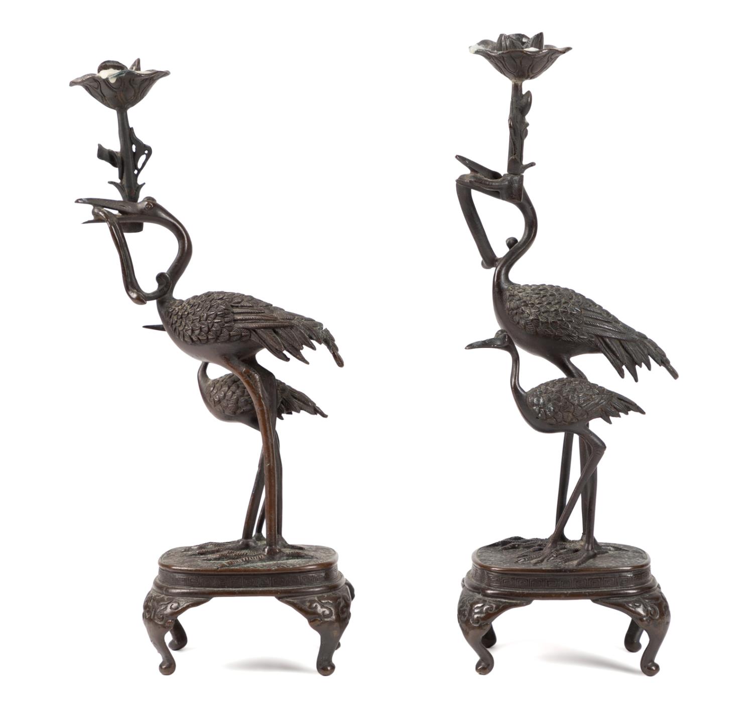 PR JAPANESE BRONZE CRANE LOTUS 2f9b44