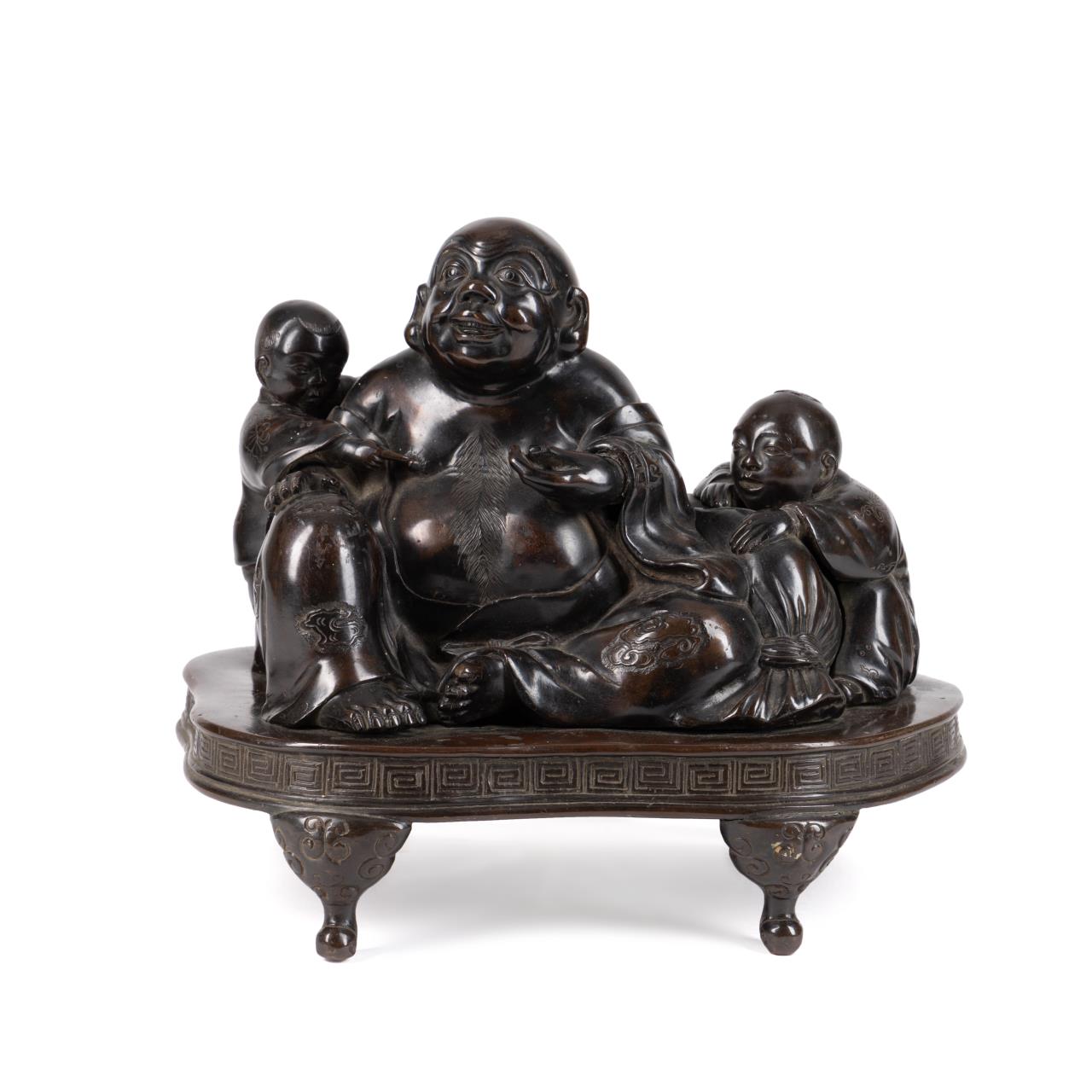 CHINESE BRONZE LAUGHING BUDDHA 2f9b7f