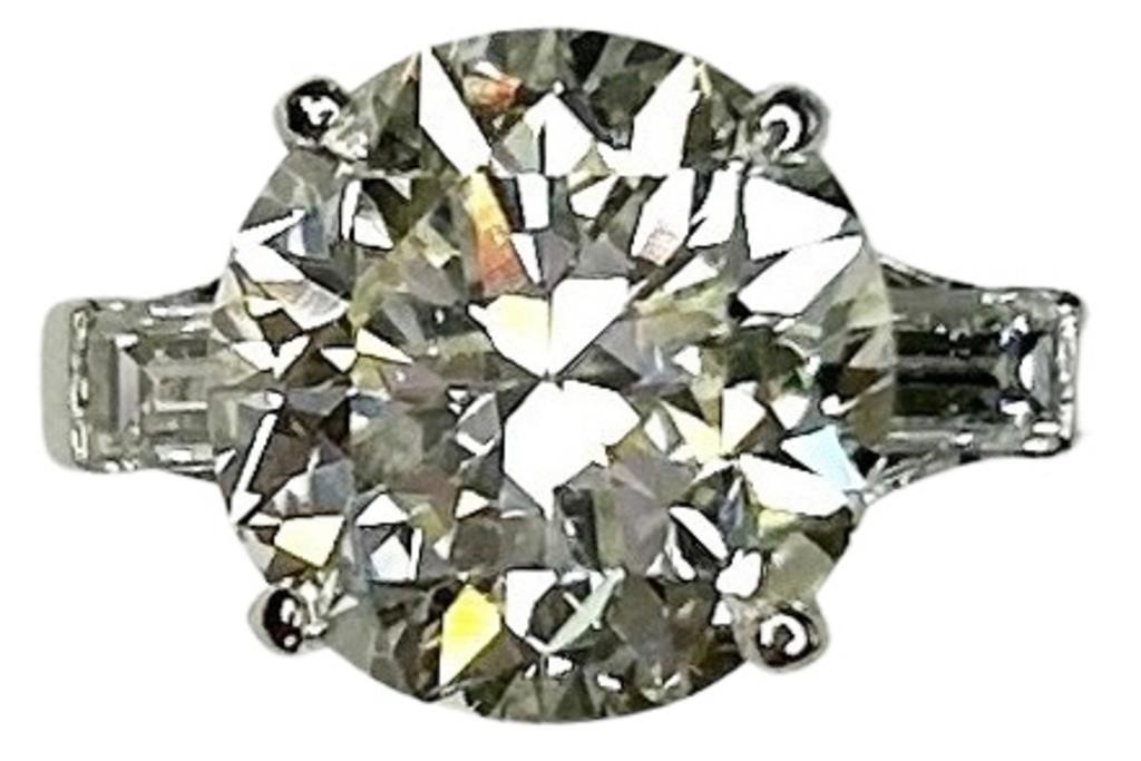 ESTATE PLATINUM GIA 4 87CT ROUND 2f7472