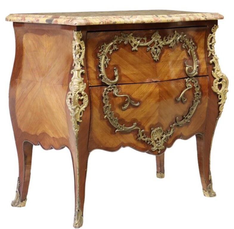 FRENCH LOUIS XV STYLE MARBLE-TOP