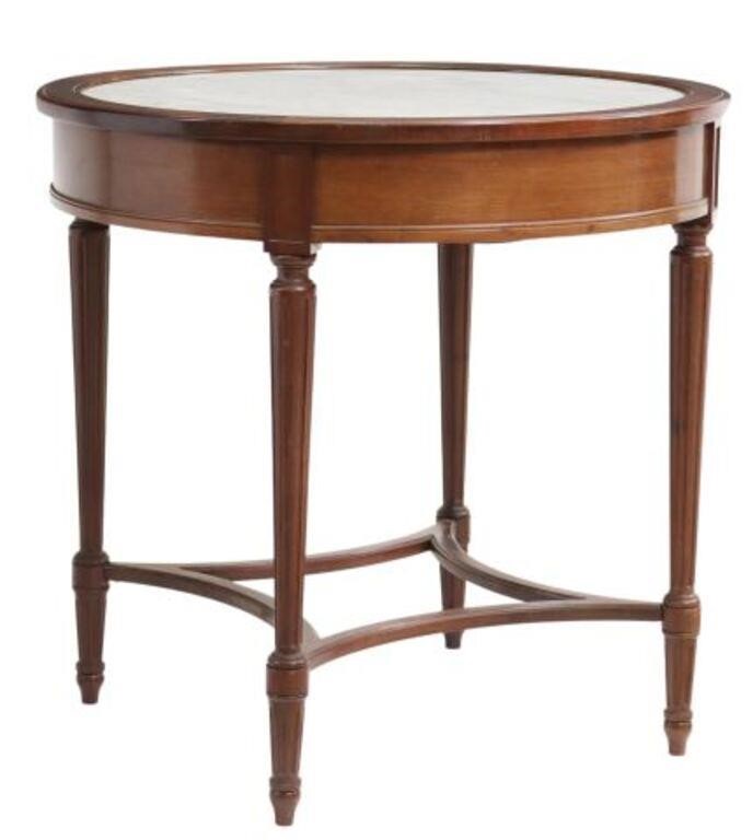 LOUIS XVI STYLE MARBLE TOP MAHOGANY 2f74dc