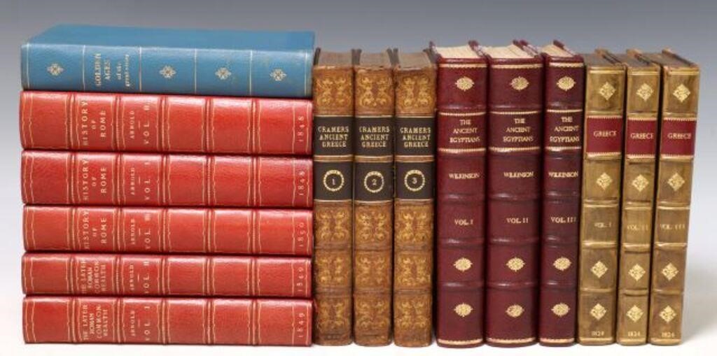 15 VOLS) LEATHER-BOUND LIBRARY