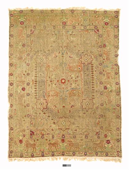 Kayseri silk and metal thread rug