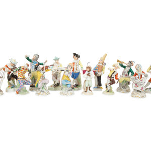 A Large Group of Meissen and Dresden