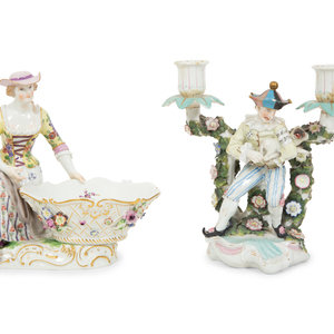 Two Dresden Porcelain Figurines 19th 20th 2f7697