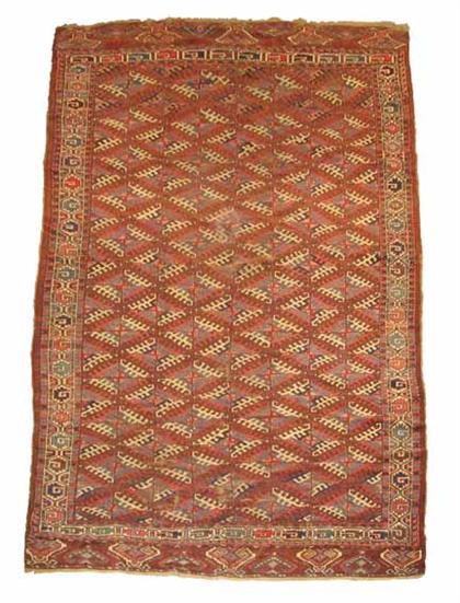 Yomut Turkoman Family carpet  4bf16