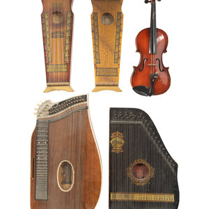 A Group of Five Stringed Instruments comprising 2f7719