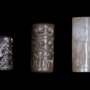 Three Mesopotamian Style Cylinder