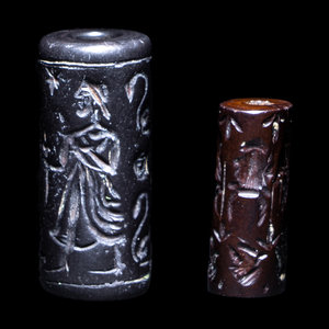 Two Mesopotamian Style Cylinder