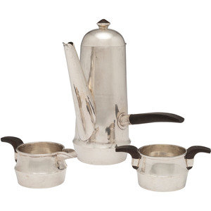 A Mexican Silver Three Piece Coffee 2f7774