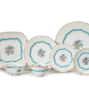 A Minton Porcelain Dinner Service
English,