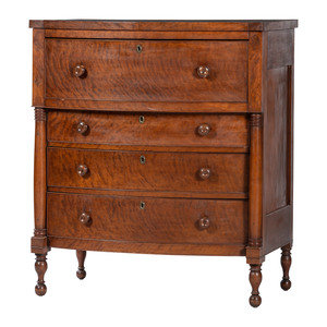 A Federal Cherry Bonnet Chest 19th 2f77e4