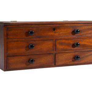 A Miniature Mahogany Tabletop Storage 2f77f4