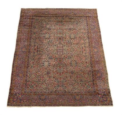 Laver Kerman carpet    southeast persia,