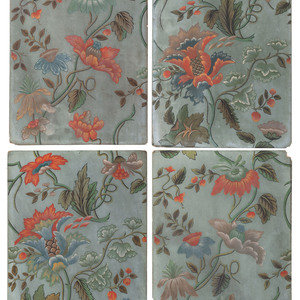 Five Continental Hand Painted Floral 2f7826