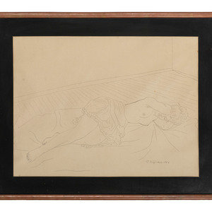 Raul Anguiano Mexican 1915 2006 Reclining 2f7853