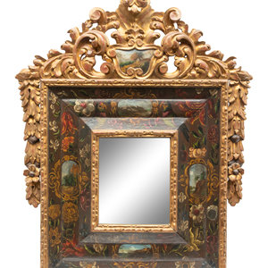 A Continental Baroque Style Giltwood