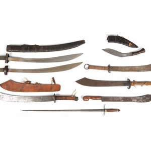 A Group of Ethnographic Edged Weapons 19th 20th 2f7883