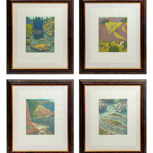 A Group of Four Russell Hamilton Monotypes
28