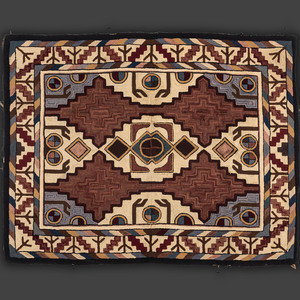 A Kazak Inspired Hooked Rug Circa 2f78a8