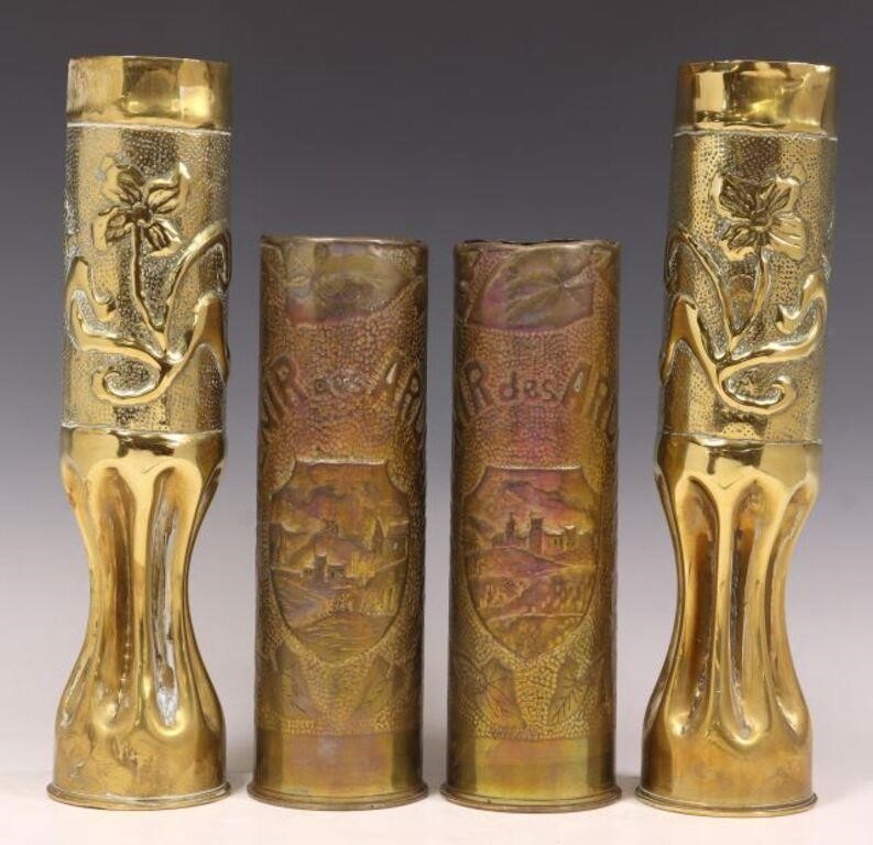 4 FRENCH WWI ERA TRENCH ART ARTILLERY 2f78f9