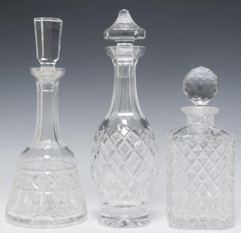 (3) WATERFORD & OTHER CUT CRYSTAL