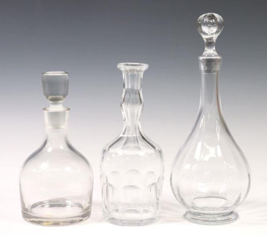  3 BACCARAT OTHERS CRYSTAL DECANTERS lot 2f7916