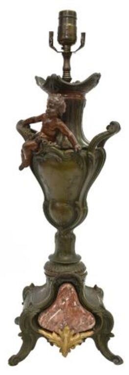 CONTINENTAL PATINATED METAL URN-FORM