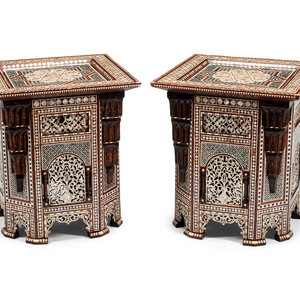 A Pair of Levantine Marquetry and 2f7976