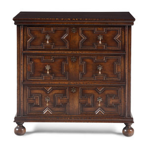 A Charles II Style Oak Chest of