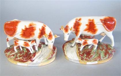 Pair of Staffordshire figures of
