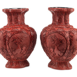 A Pair of Chinese Export Carved 2f7a0b