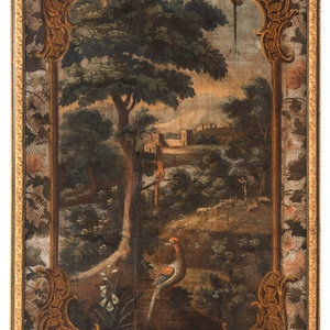 A French Giltwood-Framed Painted