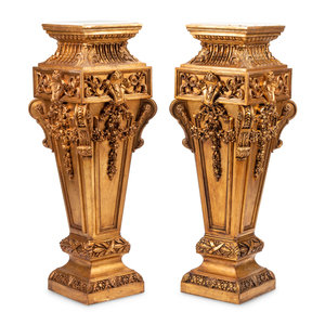 A Pair of R gence Style Giltwood 2f7a4c