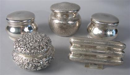 Four American sterling silver vanity 4bf71
