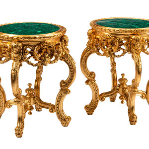 A Pair of Louis XV Style Giltwood