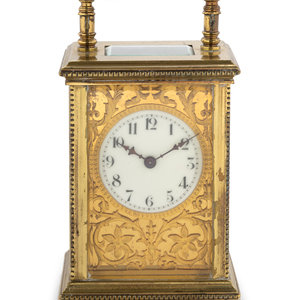 A Continental Brass Carriage Clock Early 2f7a9d